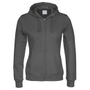 Gots Full Zip Hood Lady charcoal