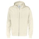 Full Zip Hood Man Off White (GOTS)