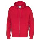 Full Zip Hood Man Red (GOTS)