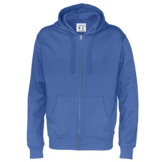 Full Zip Hood Man Royal (GOTS)