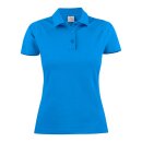 Surf lady polo pique Ocean blue