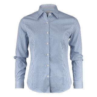 Yellow Bow 50 Women shirt Navy Stripe
