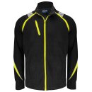 2328 Fleecejacket Black/Yellow