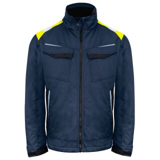 5428 Jacket Padded Navy/Yellow