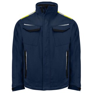 5438 Padded Jacket Navy/Yellow