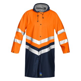 6403 Rainjacket HV Orange/Grey CL,3