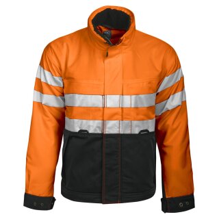 6407 Padded Jacket HV Orange/Black CL,3