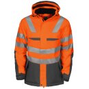 6418 Padded Jacket HV Orange/Grey