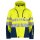6420 Padded Softshell Jacket HV Yellow/Navy