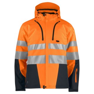 6420 Padded Softshell Jacket HV Orange/Black