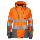 6423 Functional Jacket HV Lady Orange/Grey