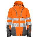 6424 Padded Jacket Lady HV Orange/Grey