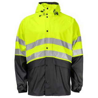 6431 Rainjacket EN 20471 Yellow/Black