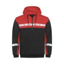 7104 1/2 ZIP HOODIE PGL Black/Red