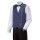 Damenweste Floral blau