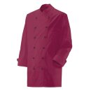 Kochjacke langarm, bordeaux, Größe