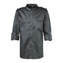 Kochjacke Bikerstyle langarm, graphit