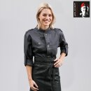 Kochjacke Bikerstyle langarm, graphit