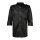 Kochjacke Bikerstyle langarm, schwarz