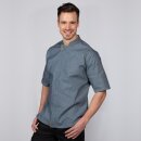 Kochjacke Modern, Kurzarm, Denim, navy