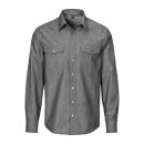 Herren-Jeanshemd, Denim, schwarz