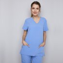 Damen Schlupfkasack, Slim Fit, light blue