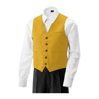 Herren Weste mit Tasche gelb