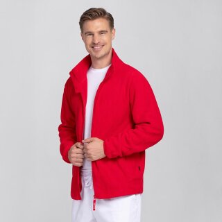 Herren Fleecejacke rot