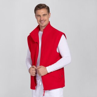 Herren Fleeceweste, rot