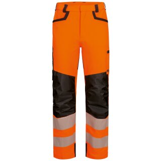 *BURE* WARNSCHUTZ STRETCH-BUNDHOSE - ELYSEE® ORANGE/SCHWARZ, EN ISO 20471/2, EN 13758-2