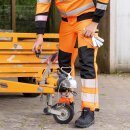 *BURE* WARNSCHUTZ STRETCH-BUNDHOSE - ELYSEE® ORANGE/SCHWARZ, EN ISO 20471/2, EN 13758-2