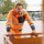 *BURE* WARNSCHUTZ STRETCH-BUNDHOSE - ELYSEE® ORANGE/SCHWARZ, EN ISO 20471/2, EN 13758-2