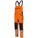 *CHARMES* WARNSCHUTZ STRETCH-LATZHOSE - ELYSEE® ORANGE/SCHWARZ, EN ISO 20471/2, EN 13758-2