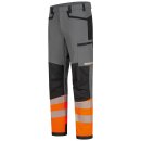 *VIANDEN* WARNSCHUTZ STRETCH-BUNDHOSE - ELYSEE® GRAU/SCHWARZ/ORANGE EN ISO 20471