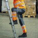 *VIANDEN* WARNSCHUTZ STRETCH-BUNDHOSE - ELYSEE® GRAU/SCHWARZ/ORANGE EN ISO 20471