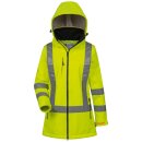*EMMA* DAMEN WARNSCHUTZ-SOFTSHELLJACKE - ELYSEE GELB, EN ISO 20471/3