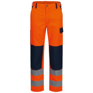 *FREITAL* WARNSCHUTZ-BUNDHOSE - Safestyle® ORANGE/MARINE EN ISO 20471