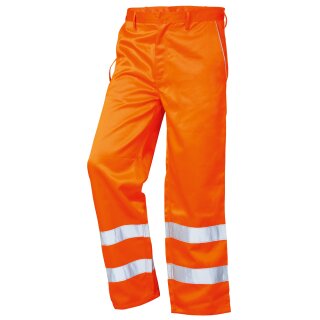 *HEINZ* WARNSCHUTZ-BUNDHOSE - SAFESTYLE® ORANGE EN ISO 20471/1  POLY/BW