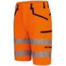*ROUEN* WARNSCHUTZ STRETCH-SHORTS - ELYSEE® ORANGE/SCHWARZ, EN ISO 20471/1, EN 13758-2