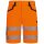 *ROUEN* WARNSCHUTZ STRETCH-SHORTS - ELYSEE® ORANGE/SCHWARZ, EN ISO 20471/1, EN 13758-2