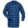 *MICHIGAN* FLANELL-HEMD, BLAU/SCHWARZ KARIERT - CRAFTLAND® 1/1 ARM 105CM WEBFLANELL