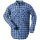 *HINNOY* THERMOHEMD - CRAFTLAND® DRUCKFLANELL BLAU, KARIERT