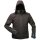 *URANOS* SOFTSHELL-JACKE MIT KAPUZE - ELYSEE® SCHWARZ/BLAU MIT THINSULATE WATTIERUNG