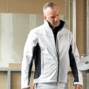 *LAURIN* SOFTSHELL-JACKE - CRAFTLAND, WEIß/GRAU