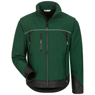 *SIGMA* SOFTSHELL-JACKE MIT ABNEHMBAREN ÄRMELN - ELYSEE® GRÜN/SCHWARZ