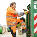 *HERWIN* WARNSCHUTZ PARKA - ELYSEE® ORANGE/GRAU EN ISO 20471