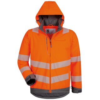 *HADEMAR* WARNSCHUTZ 2-in-1 JACKE - ELYSEE® ORANGE/GRAU EN ISO 20471