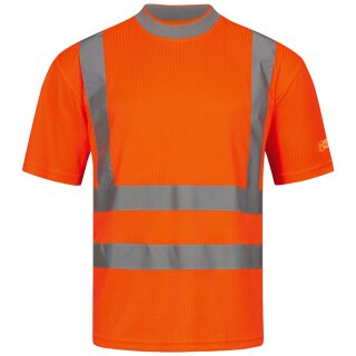 *BRIAN* UV-WARNSCHUTZ-T-SHIRT ORANGE - SAFESTYLE®, EN ISO 20471/2, EN 13758-2