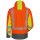 *ATANAS* WARNSCHUTZ-SOFTSHELLJACKE - ELYSEE®, ORANGE / GELB / GRAU, EN ISO 20471/3