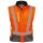 *ATANAS* WARNSCHUTZ-SOFTSHELLJACKE - ELYSEE®, ORANGE / GELB / GRAU, EN ISO 20471/3